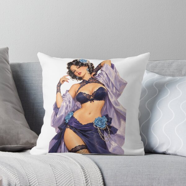 Item preview, Blue Rose Fantasy Sorceress Vintage 1940s Retro Fantasy Pin Up Art designed and sold by Cosplayvintage.