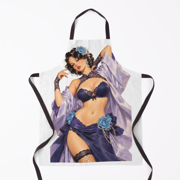 Item preview, Blue Rose Fantasy Sorceress Vintage 1940s Retro Fantasy Pin Up Art designed and sold by Cosplayvintage.