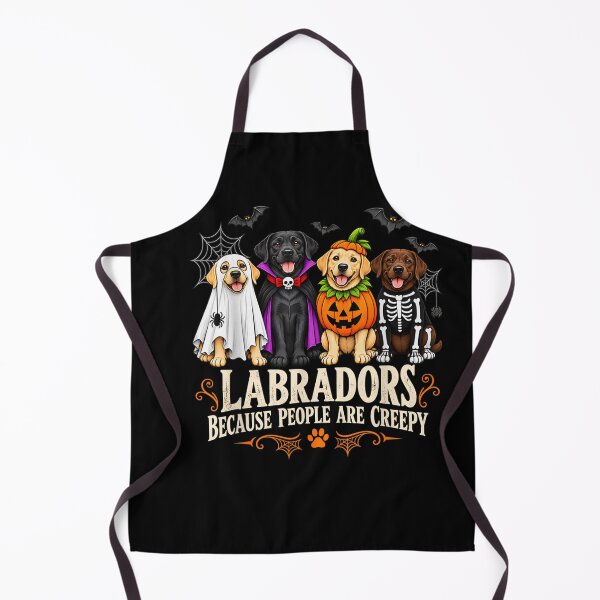 Item preview, Labradors Because People are Creepy Funny Halloween Dog designed and sold by PladypooZztrt.