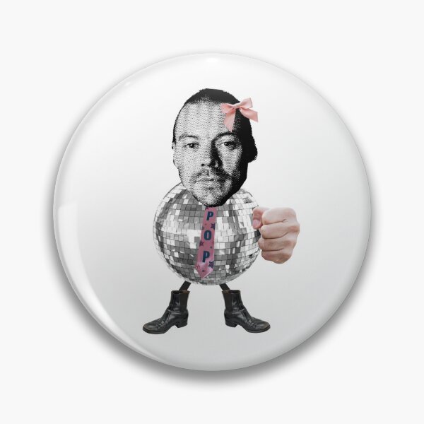 Item preview, Harry Styles Dallas Disco Ball button-pin-sticker designed and sold by Victoriagreenjewelry.