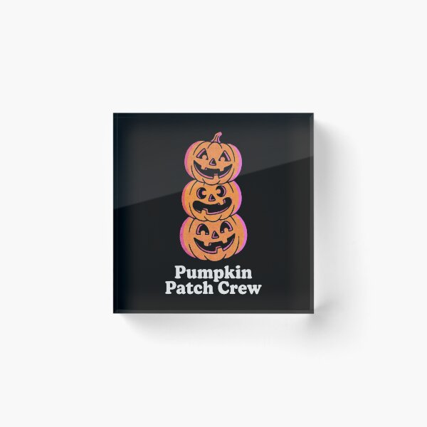 Item preview, Pumpkin Patch Crew Stacked Jack O Lanterns Retro Cute Autumn Halloween Shirt designed and sold by TeNovaStudio ⭐⭐⭐⭐⭐.