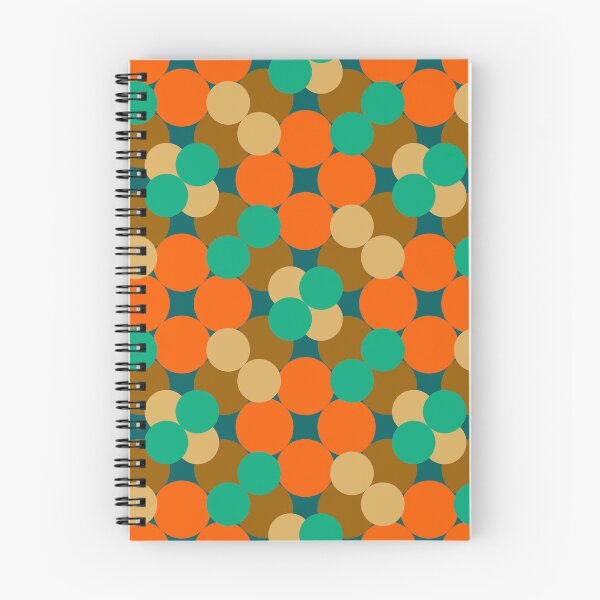 Item preview, Retro Polka Dot Circle Mosaic in Teal and Orange designed and sold by StefanStudioArt.