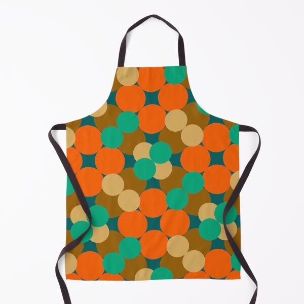 Item preview, Retro Polka Dot Circle Mosaic in Teal and Orange designed and sold by StefanStudioArt.