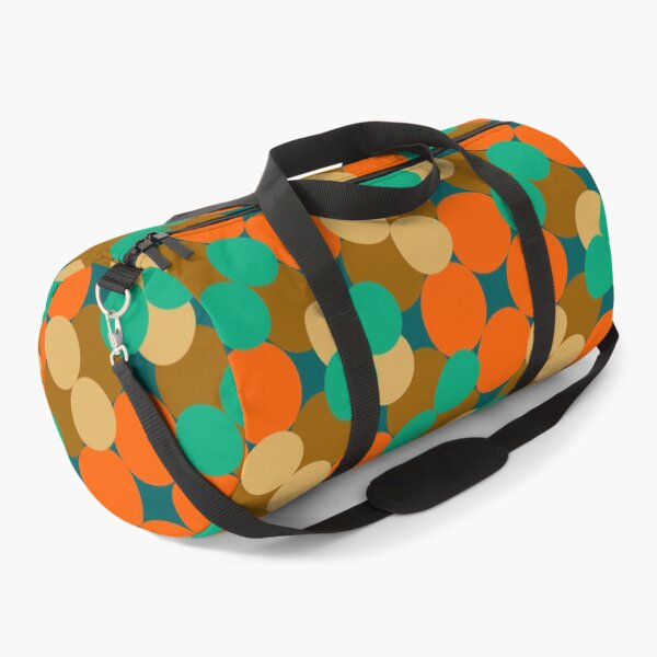 Item preview, Retro Polka Dot Circle Mosaic in Teal and Orange designed and sold by StefanStudioArt.