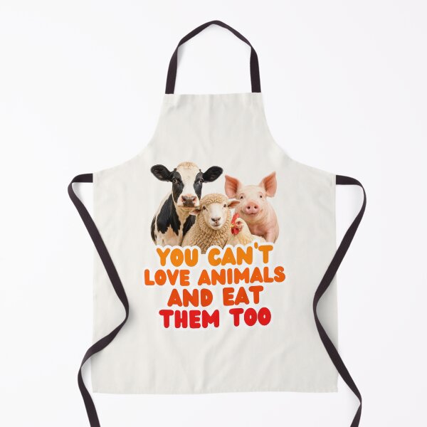 Item preview, You Can't Love Animals and Eat Them Too: Vegan Farm Animals, Animal Welfare, Animal Rights, Go Vegan designed and sold by Annika Shurafa.