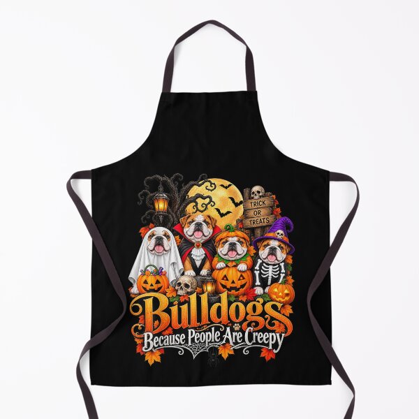 Item preview, Bulldogs Because People are Creepy Halloween Dogs Costume designed and sold by MatherFisher.