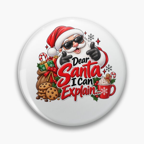 Item preview, Dear Santa I Can Explain – Funny Christmas Santa designed and sold by Jolie Cadence.