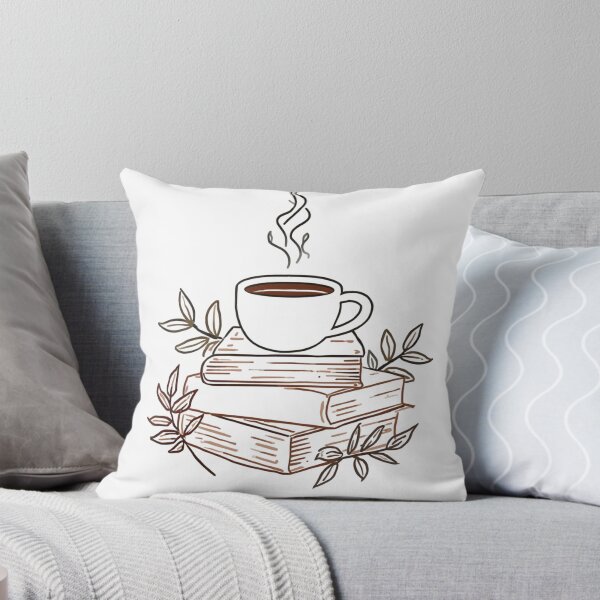 Item preview, Coffee and Books Minimalist Line Art T-Shirt designed and sold by MoodPeel_ .