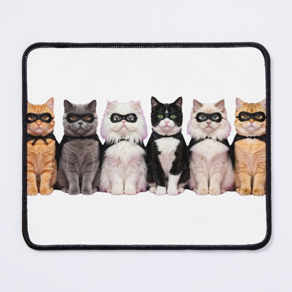 Item preview, Superhero Cats Team Funny Mask and Cape designed and sold by Ghostlycats2026.
