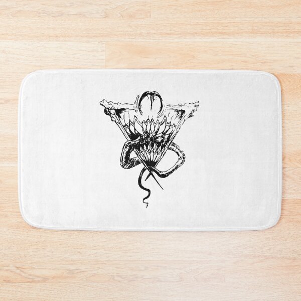 Item preview, Dark Demon Illustration with Fiery Eyes and Gothic Style Artwork designed and sold by MyMark-Kingdom.