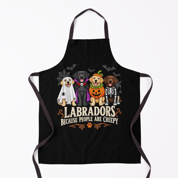 Item preview, Labradors Because People are Creepy Funny Halloween Dog designed and sold by leevekaArt.