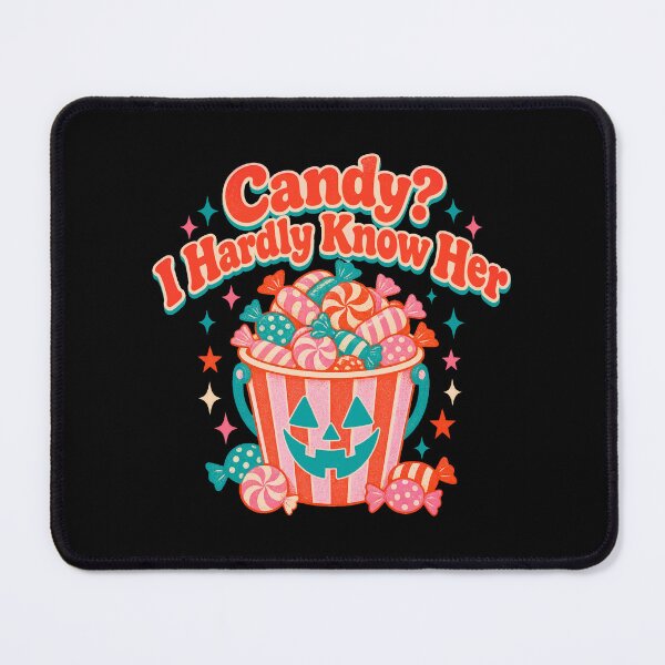 Item preview, Candy? Hardly Know Her – Halloween Candy Bucket Retro Vintage Graphic T-Shirt Design designed and sold by Uglyandcute.
