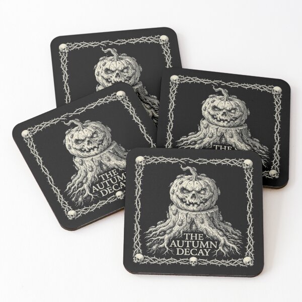 Item preview, The Autumn Decay Gothic Macabre Jack O Lantern Woodcut Tree Stump Shirt designed and sold by TeNovaStudio.