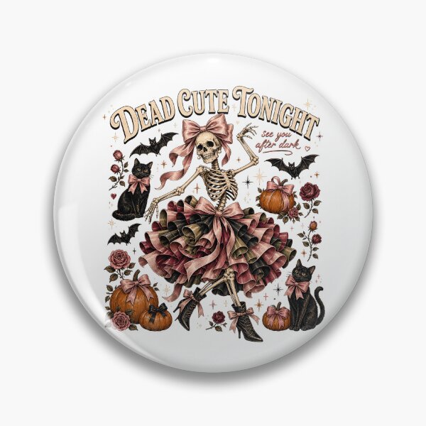 Item preview, Dead Cute Tonight – Coquette Dancing Skeleton designed and sold by JoyfullyOffbeat.