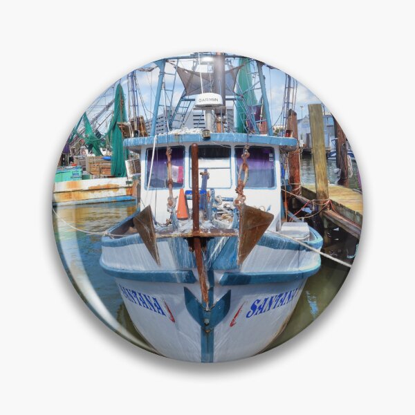 Item preview, Fishing Boat in Marina designed and sold by Savannah Gibbs.
