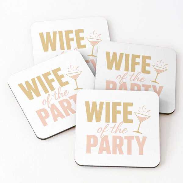 Item preview, Wife of the Party — Fun Bridal & Newlywed Celebration Design designed and sold by SoulThread Studio.