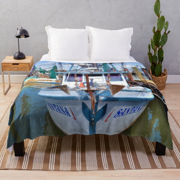 Item preview, Fishing Boat in Marina designed and sold by Savannah Gibbs.