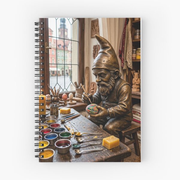 Item preview, Gnome Painting Pisanki Art Print – Easter Egg Gift, Poland Travel Decor designed and sold by Purrfecta.