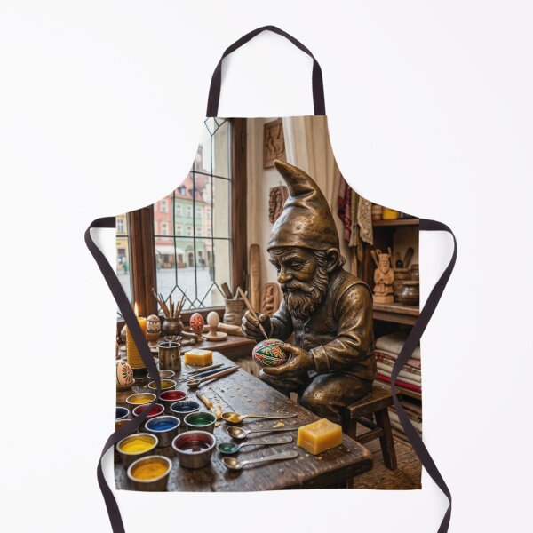 Item preview, Gnome Painting Pisanki Art Print – Easter Egg Gift, Poland Travel Decor designed and sold by Purrfecta.