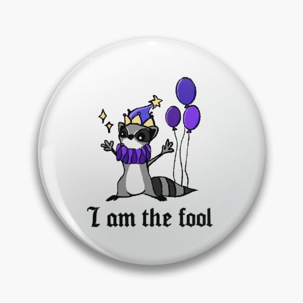 Item preview, I Am the Fool – Whimsical Raccoon Jester designed and sold by shaewildstudio.
