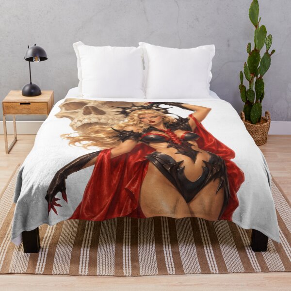 Item preview, Dark Fantasy Valkyrie Skull Vintage 1940s Retro Fantasy Pin Up Art designed and sold by Cosplayvintage.