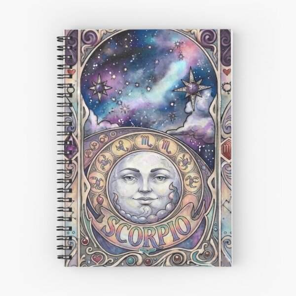 Item preview, Scorpio Zodiac Art Nouveau Tarot Card designed and sold by Esengaye.