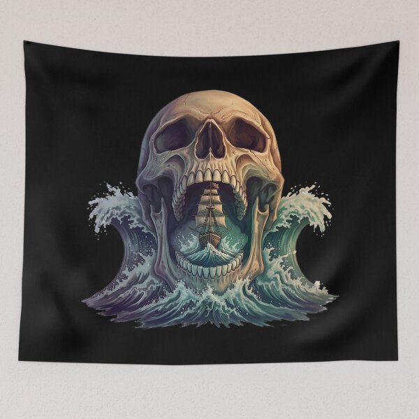 Item preview, Skull and Schooner designed and sold by VelvetRoom.