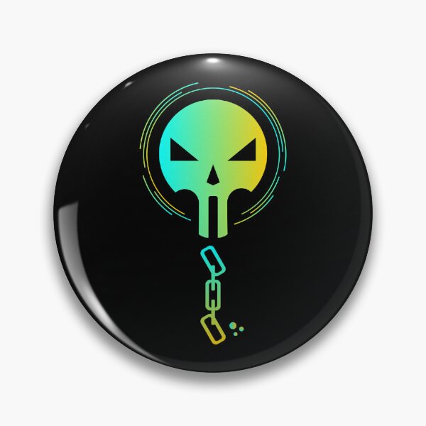 Item preview, Neon Skull Broken Chain Cyberpunk Aesthetic designed and sold by VOIDXX.