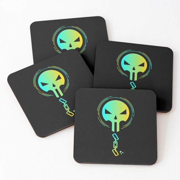 Item preview, Neon Skull Broken Chain Cyberpunk Aesthetic designed and sold by VOIDXX.