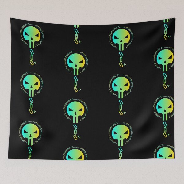 Item preview, Neon Skull Broken Chain Cyberpunk Aesthetic designed and sold by VOIDXX.
