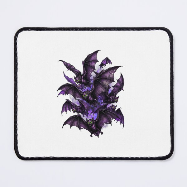 Item preview, Gothic Purple Bats with Glowing Green Eyes Halloween Design designed and sold by PureCanvas Co.