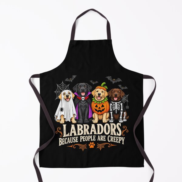 Item preview, Labradors Because People are Creepy Halloween Dogs Costume designed and sold by MatherFisher.