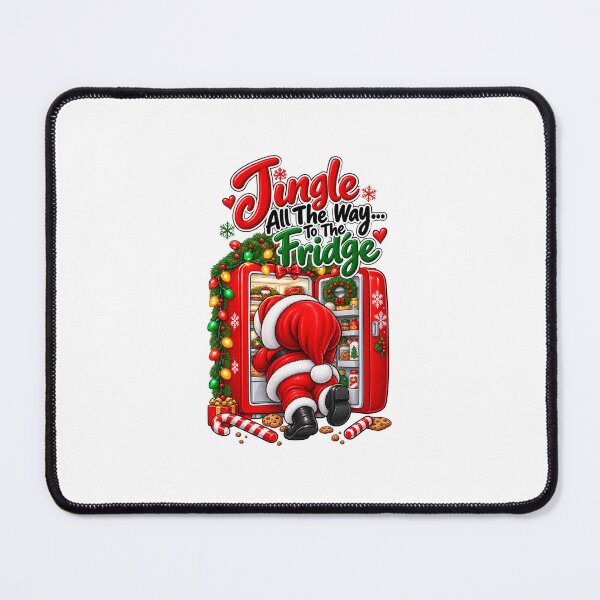 Item preview, Jingle All The Way to the Fridge – Funny Christmas Santa designed and sold by Jolie Cadence.
