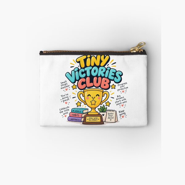 Item preview, Tiny Victories Club – Funny Motivational Trophy Design designed and sold by Designseller1.