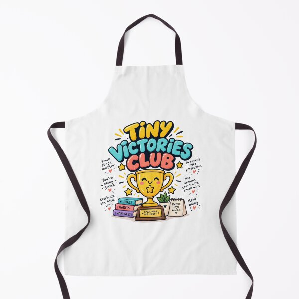 Item preview, Tiny Victories Club – Funny Motivational Trophy Design designed and sold by Designseller1.