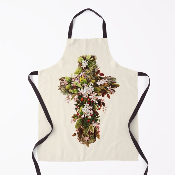 Item preview, Moss and Blossom Cross by O.E. Whitney, 1875 designed and sold by Exhumed Archives.