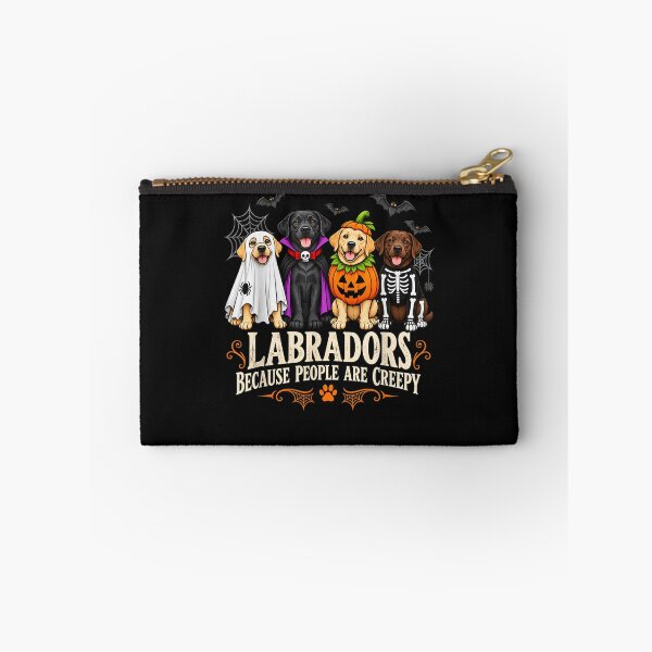 Item preview, Labradors Because People are Creepy Funny Halloween Dog T-Shirt designed and sold by ArtByimamS.