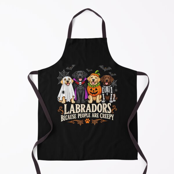 Item preview, Labradors Because People are Creepy Funny Halloween Dog T-Shirt designed and sold by ArtByimamS.