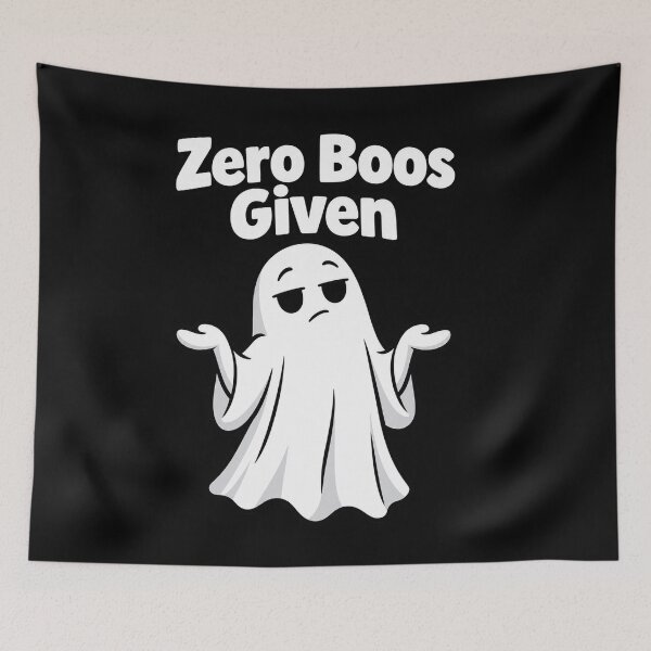 Item preview, Zero Boos Given Funny Ghost Halloween Sarcastic Humor Gift designed and sold by Whirx.