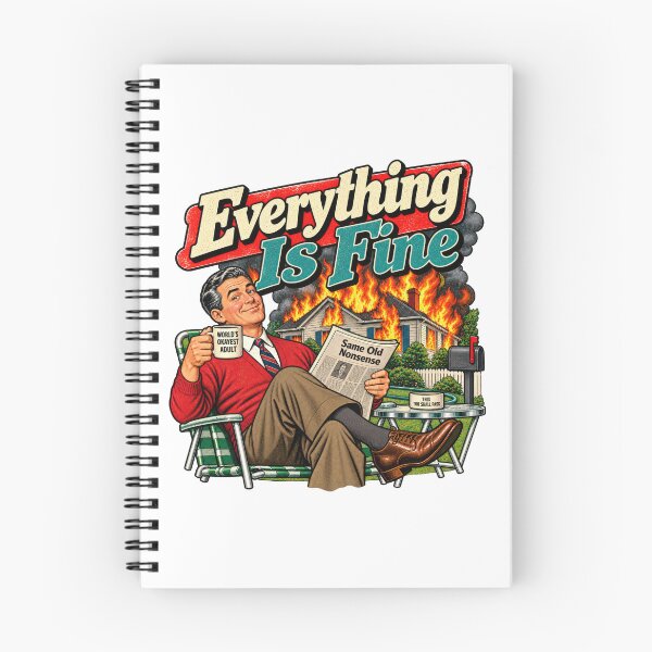Item preview, Everything Is Fine – Retro Comic Chaos designed and sold by DopeyRobot.