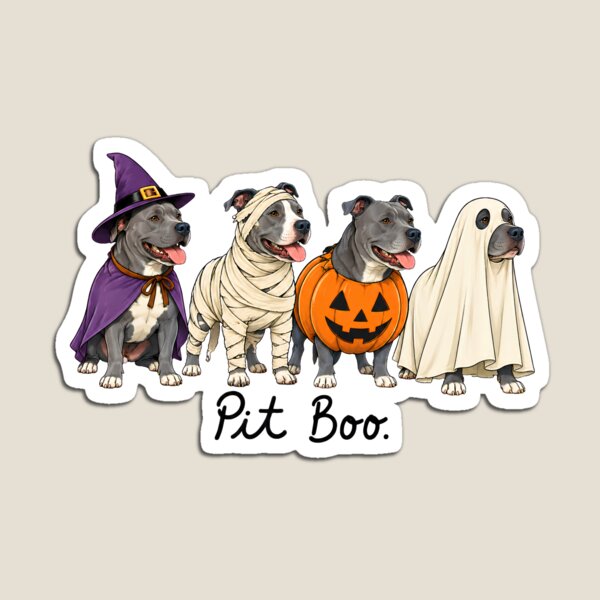 Item preview, Pit Boo Funny Pit Bull Halloween Costumes Witch Mummy Pumpkin Ghost designed and sold by StyleGlimpse.