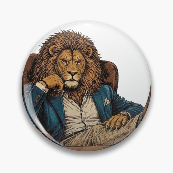 Item preview, Elegant Lion in a Suit | King of the Office T-Shirt designed and sold by Animal Cosmic Society.