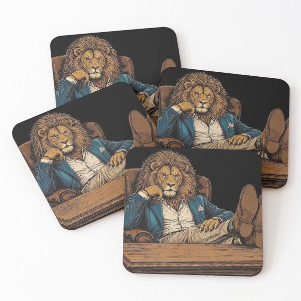 Item preview, Elegant Lion in a Suit | King of the Office T-Shirt designed and sold by Animal Cosmic Society.