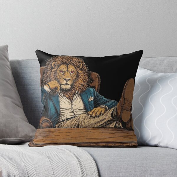 Item preview, Elegant Lion in a Suit | King of the Office T-Shirt designed and sold by Animal Cosmic Society.
