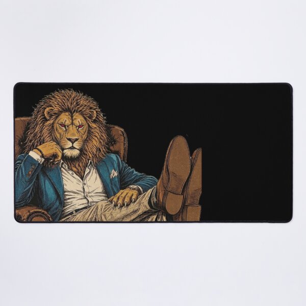 Item preview, Elegant Lion in a Suit | King of the Office T-Shirt designed and sold by Animal Cosmic Society.