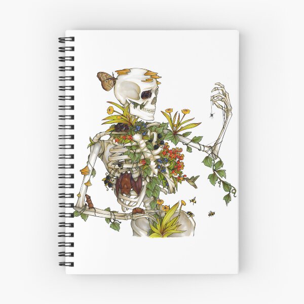 Item preview, Bones and Botany Artistic Skeleton and Plant Illustration Design designed and sold by HerioJohn.