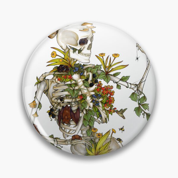 Item preview, Bones and Botany Artistic Skeleton and Plant Illustration Design designed and sold by HerioJohn.