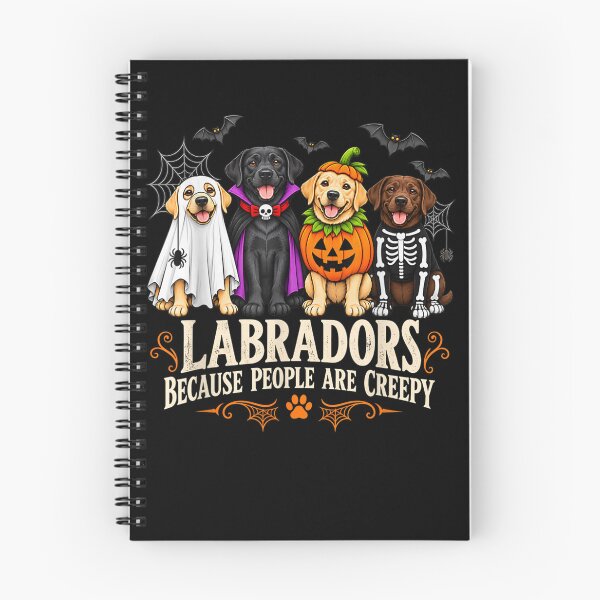 Item preview, Labradors Because People are Creepy Funny Halloween Dog designed and sold by Juansustait.