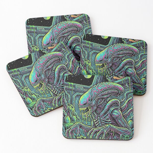 Item preview, Alien & Jonesy Cat - Acid Horror designed and sold by THELOREAN.