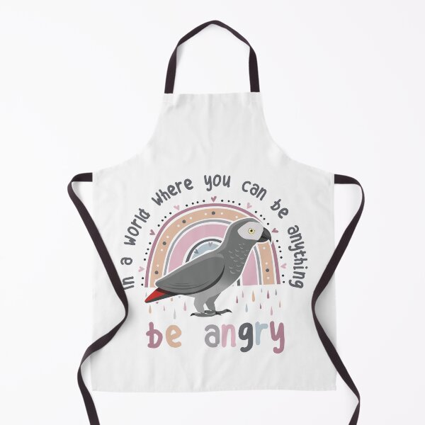 Item preview, African Grey Parrot Be Angry Light Background designed and sold by Clara Hollins.